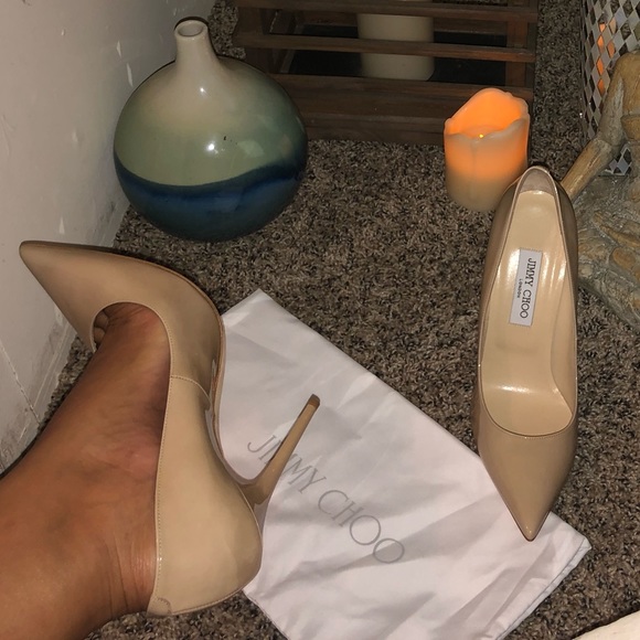 Jimmy Choo Anouk Patent Leather Pump - Picture 6 of 7